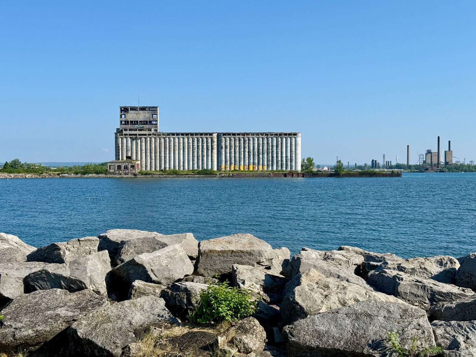 A grain elevator on the Buffalo waterfront